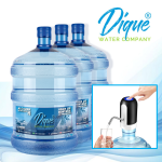 Pack 3 Envases + Recargas 20Lts. Agua de Vertiente de Montaña Alcalina + Bomba USB 012