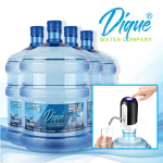 Pack 4 Envases + Recargas 20Lts. Agua de Vertiente de Montaña Alcalina + Bomba USB 012